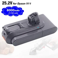 SV15 25.2V 6.0Ah Li-ion Rechargeable Replacement Battery for Dyson V11 Click-in Vacuum V11 Fluffy V11 Complete SV22 SV18 SV28