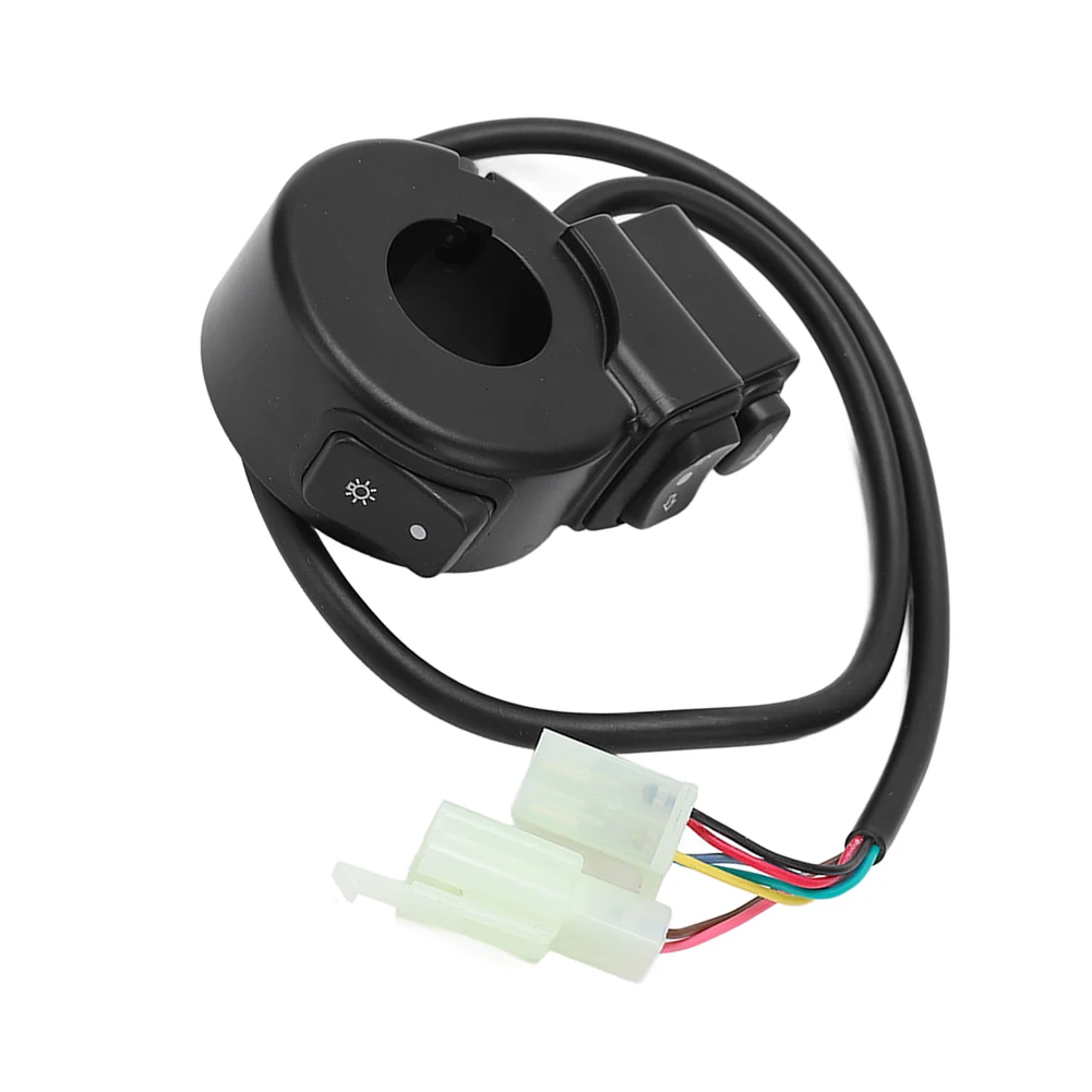 Motorcycle 22mm Handlebar Switch 3-in-1 Function for Headlight Turn Signal and For horn On/Off ABS Dustproof Off Road