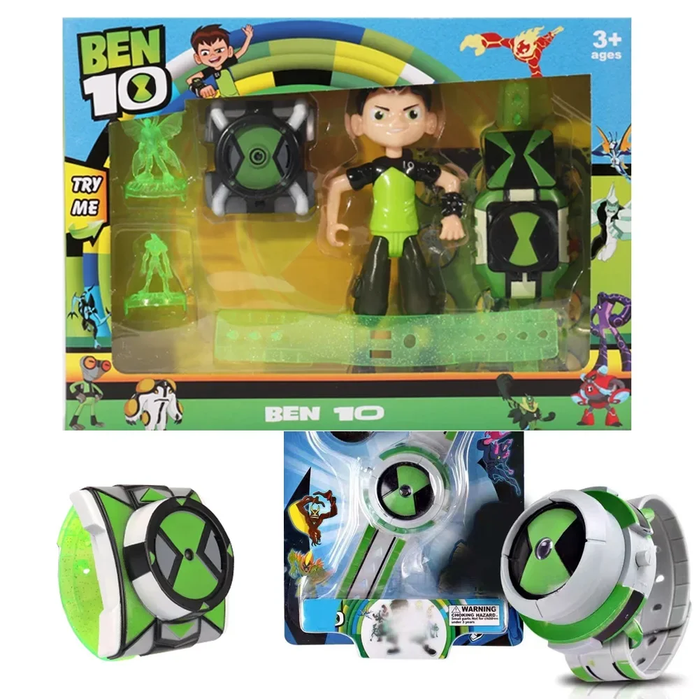 BEN10 Omnitrix Ben Tennyson Projection Watch Cartoon Transformation Device Sound Light Figure Children Christmas Toy Gifts