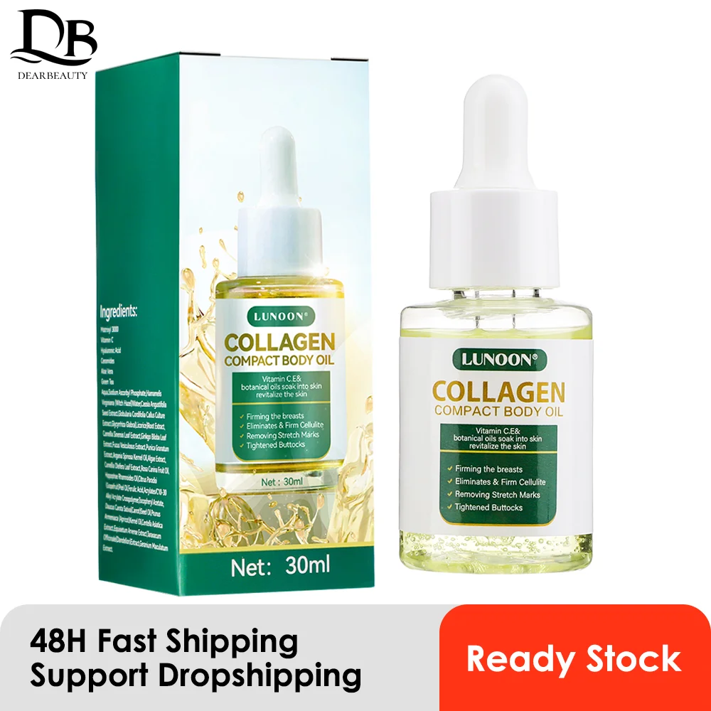 Collagen Lifting Body Oil for Women Nourishing Hydrating Body Skin Lifting Massage Skin Care Oil Reduces Fine Lines and Wrinkles