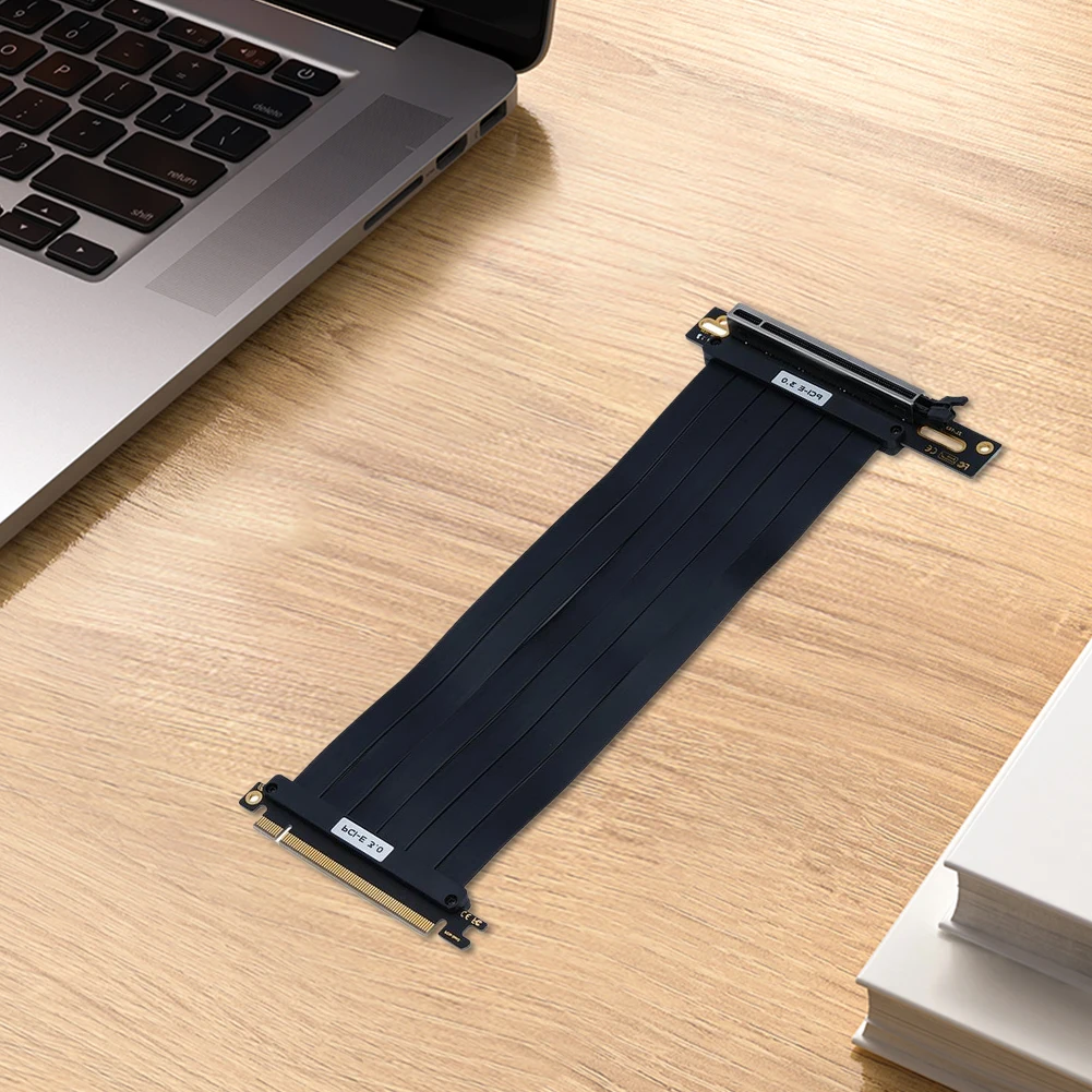 

PCI-E 3.0 Райзер-кабель Экранированный EMI удлинитель графического процессора Удлинительный кабель видеокарты Удлинительный порт 90-градусный адаптер