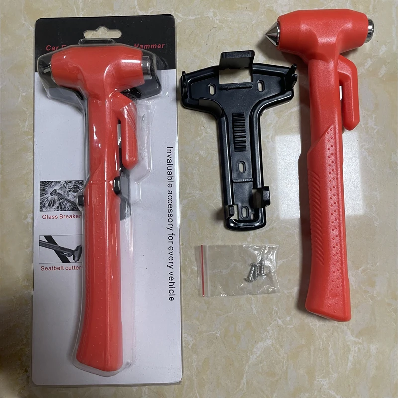 Car Window Breaker Emergency Hammer Auto Safety Hammer with Seat Belt Cutter for Auto Rescue Escape Life Saver Hammer