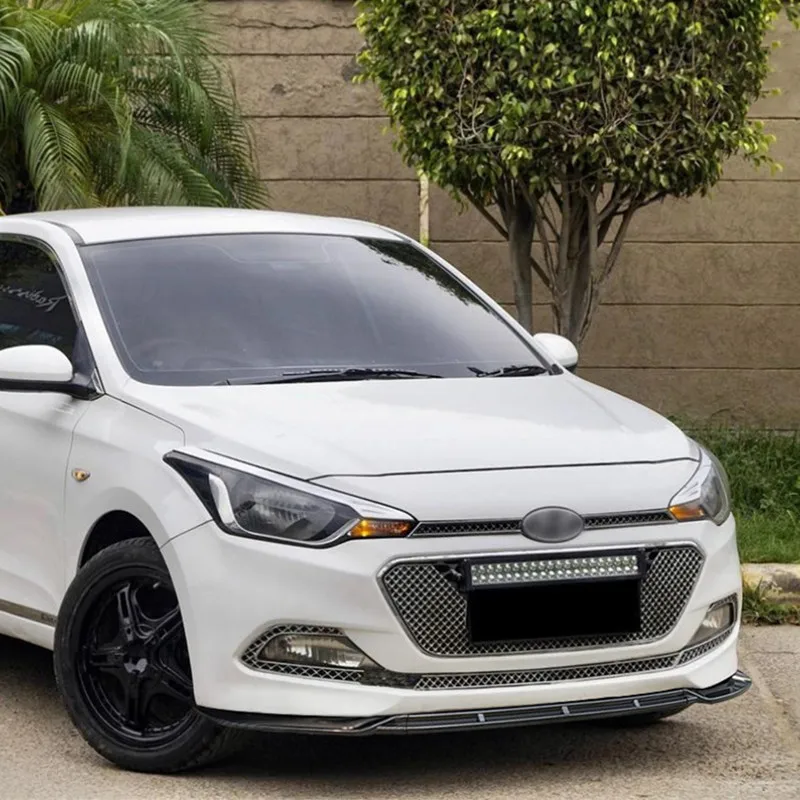 Dla 2015-2017 Hyundai I20 MK2 ABS Plastikowy przedni zderzak samochodowy Splitter Lip Chin Spoiler Body Kit Protector Guard Exterior Accessori — zdjęcie 5