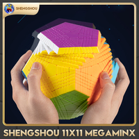 [CubeFun]ShengShou 11x11 Megaminx Examinx Magic Cube Stickerless Puzzle SengSo Dodecahedron 12 Faces Professional Toys