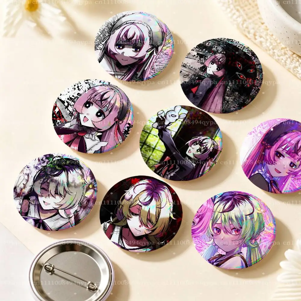 Q-Qualia Game Pin Buttons Round Badge for Clothes Bags Hats Pins Accessories Backpacks Tote Bags Unisex Outfit Decor