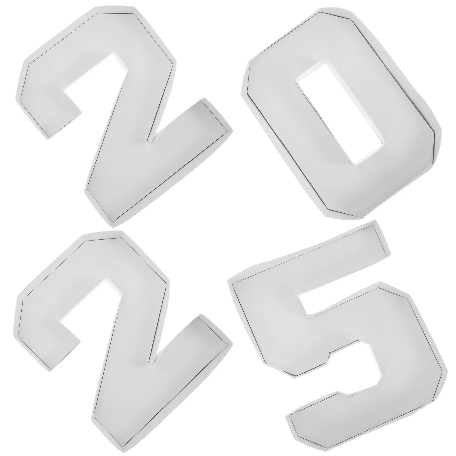 

Набор из 4 бумажных коробок в форме цифр для конфет, поднос для вечеринок, декор для дня рождения и свадьбы, контейнер для хранения шоколада и сладостей