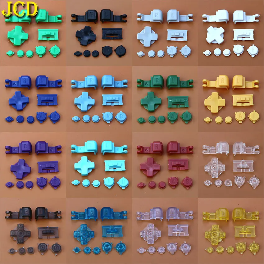 

JCD 1 Set Plastic Full Button Set For GameBoy Advance GBA SP A B Select Start Power ON/OFF L R Buttons Kit D Pad