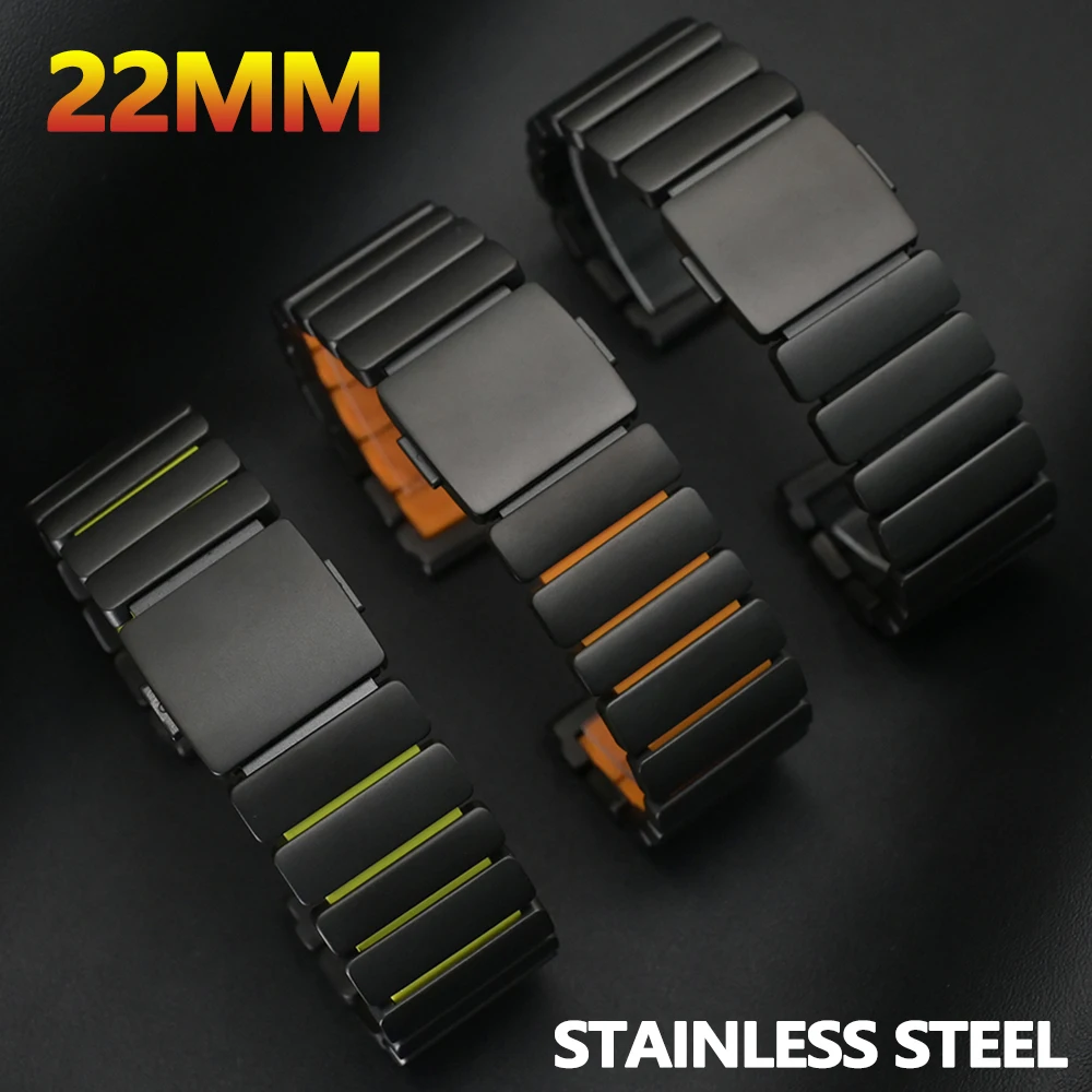 22Mm Metal Strap Fo…