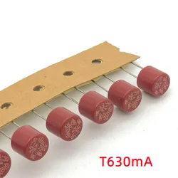 (10 pcs/lot) T630mA 250V TR5 Slow Blow Subminiature Fuse, UL VDE RoHS Approved, 630mA, 0.63 Amp.