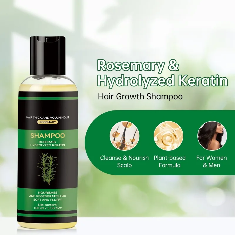 

Шампунь с розмарином, контроль жирности, нежный уход за кожей головы, объемные волосы, ежедневный мягкий гладкий шампунь для ухода за волосами для всех типов волос