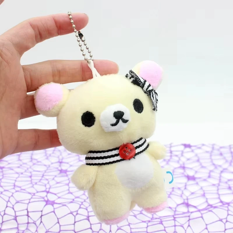 New Scarf Rilakkuma Plush Doll Kawaii Anime Brown Bear Pelcuhe Stuffed Bear Toys Cute Couple Toy Girl Like Gifts Birthday
