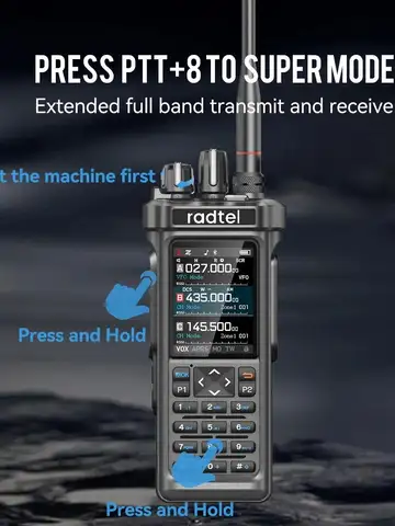 Radtel RT-950 PRO GPS APRS 27Mhz TX Walkie Talkies 10W  CB/SSB/HF RX Bluetooth Programming NOAA ShortWave For RT-950PRO Radio