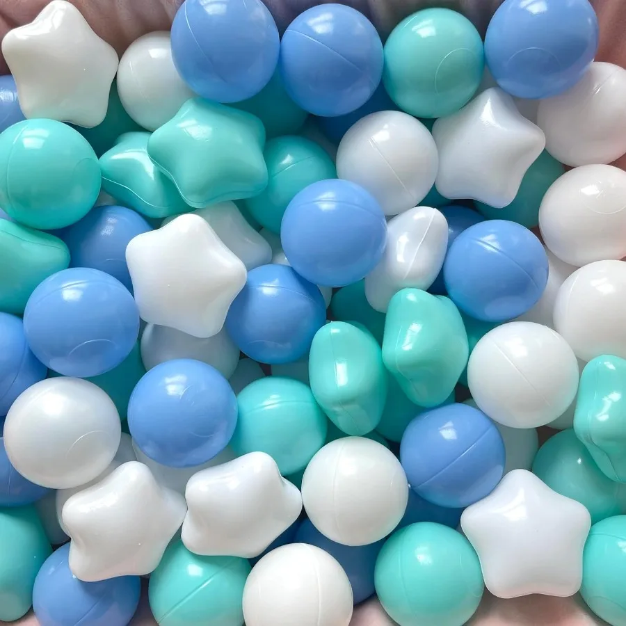 

1000 Play Plastic Balls for Ball Pit Playpen BPA- Free Crush Proof Crawling Tunnels Balls for Pet Dogs,Soft Plastic Pool Balls f