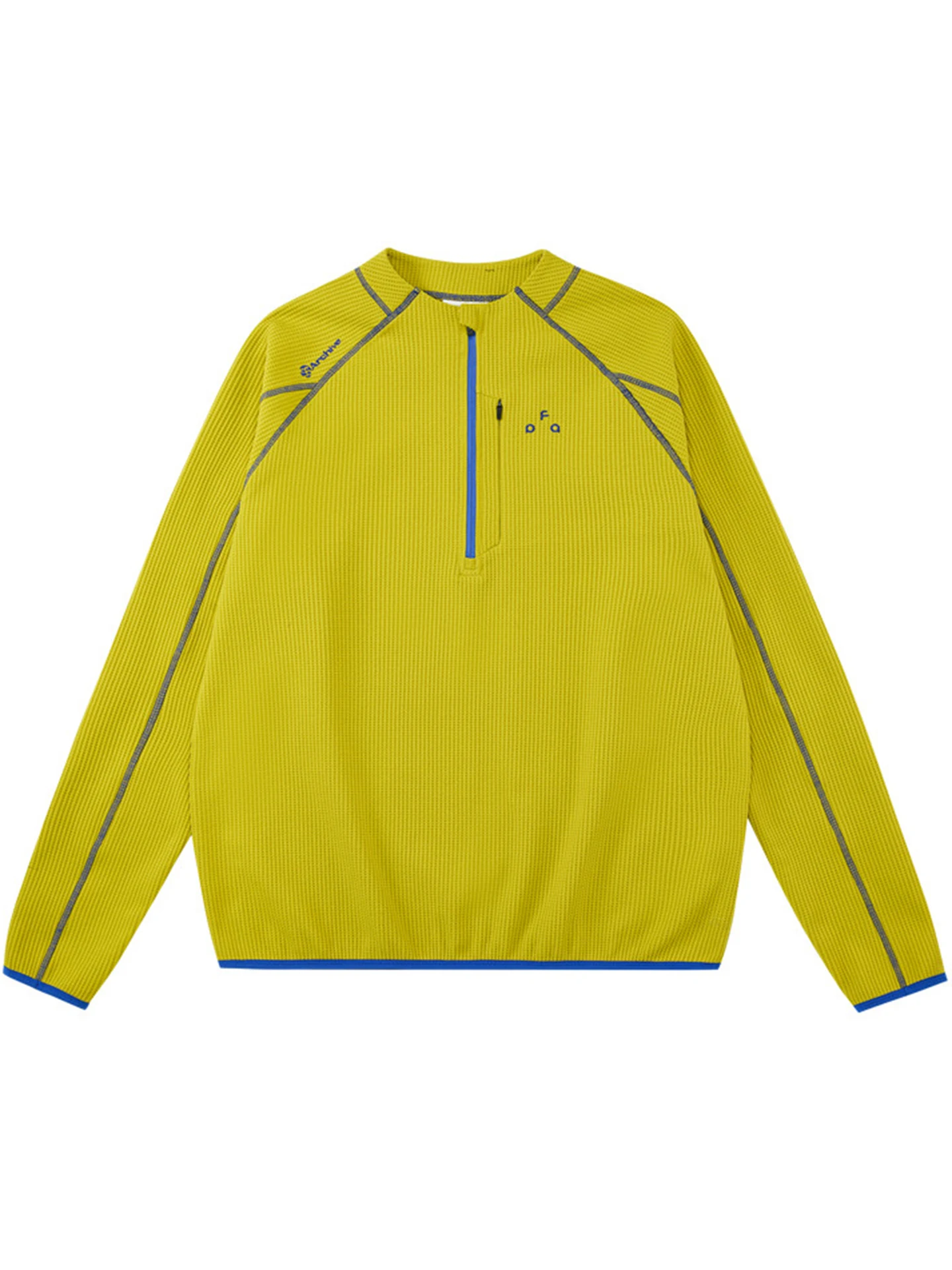 American Style Long Sleeve Zipper Neck Dry Fast Men's T-Shirt Spring Color Block Outdoor Sports Cycling Clothes Sweatshirt