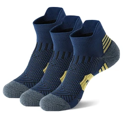 3Pair Professional Fitness Sports Socks Towel Bottom Non-Slip Running Socks Men Women Short Quick-Drying Basketball Training So