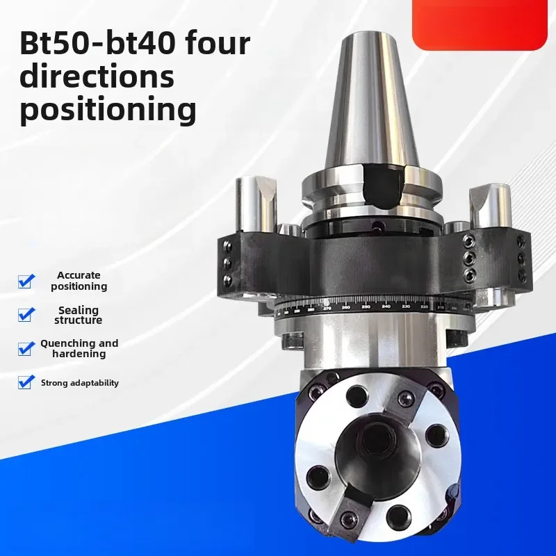 Angle head BT50-BT40 four directions positioning adjustable angle head