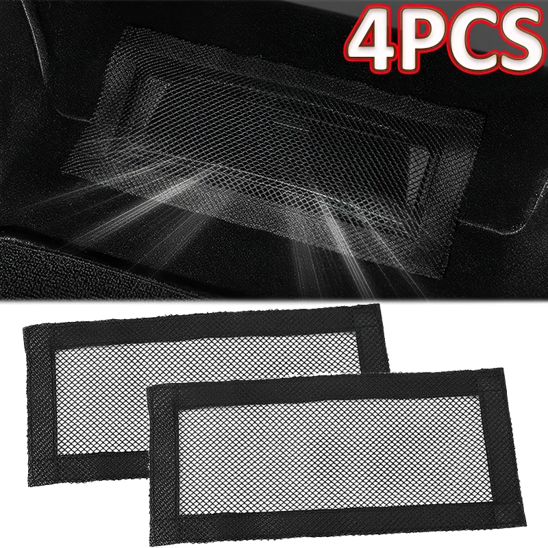 

2/4PCS Air Vent Cover For Tesla Model Under Seat Air Vent Seat Air Outlet Dust Screen Cover Seat Anti Blocking Dust Mesh Net