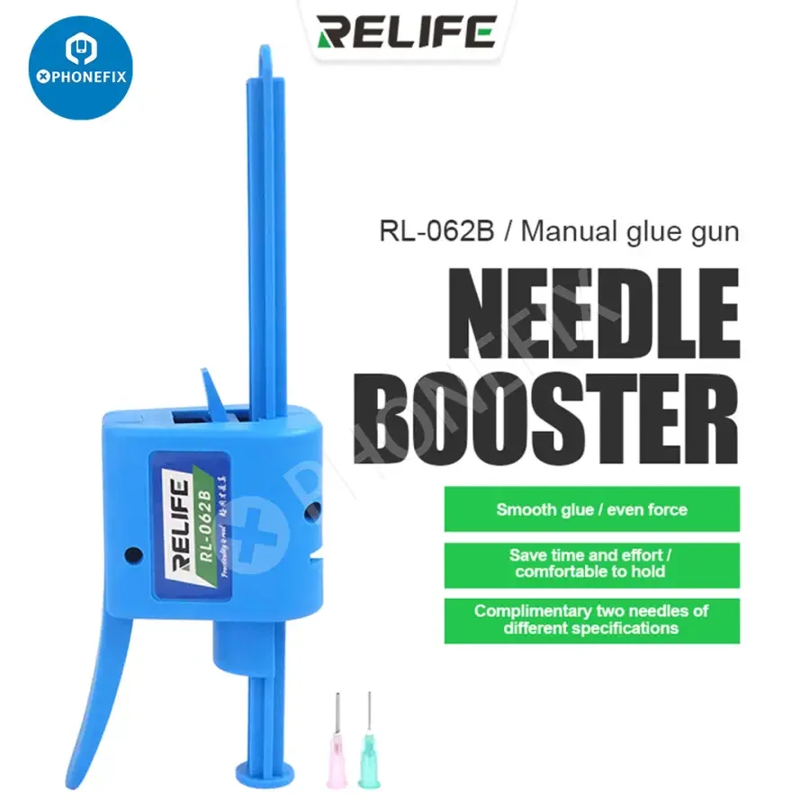 RELIFE RL-062B RL-062A Pistolet do kleju, dozownik topnika lutowniczego do kleju spawalniczego 10CC 30CC~60CC, narzędzie do wypychania kleju, wzmacniacz