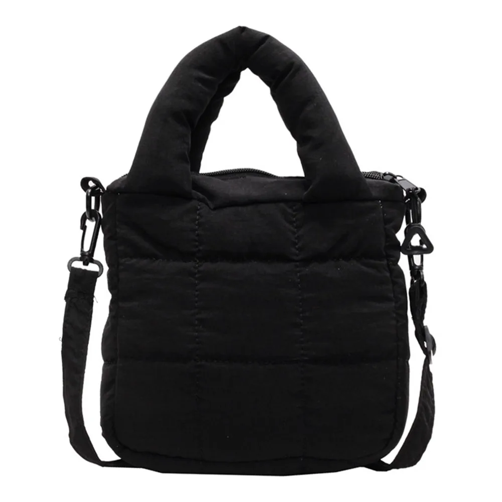 

High Quality Lightweight Puffer Bag Casual Adjustable Shoulder Strap Crossbody Bag Solid Color Puffy Bag