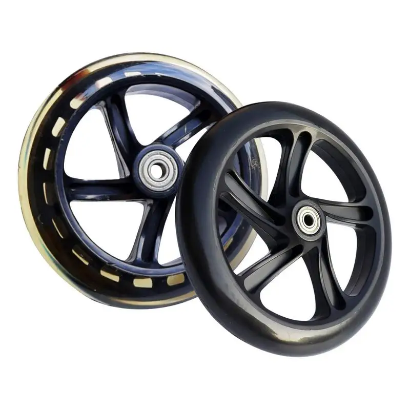 Wheels For Electric Scooter Scooter Wheels Furniture Wheel Quiet Wheels With Bearings 2 Pcs Replacement 145/180/200mm Trolley