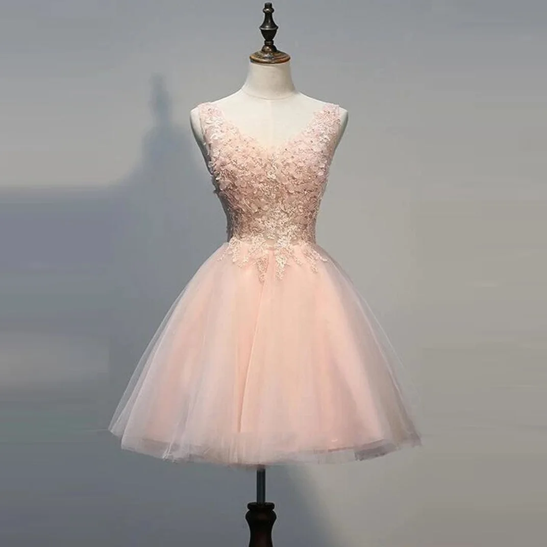 

Charming Homecoming Dress Tulle Graduation Dresses Sweetheart Neck Short Prom Party Gowns Girls Maxi Vestidos De Cocktail 44