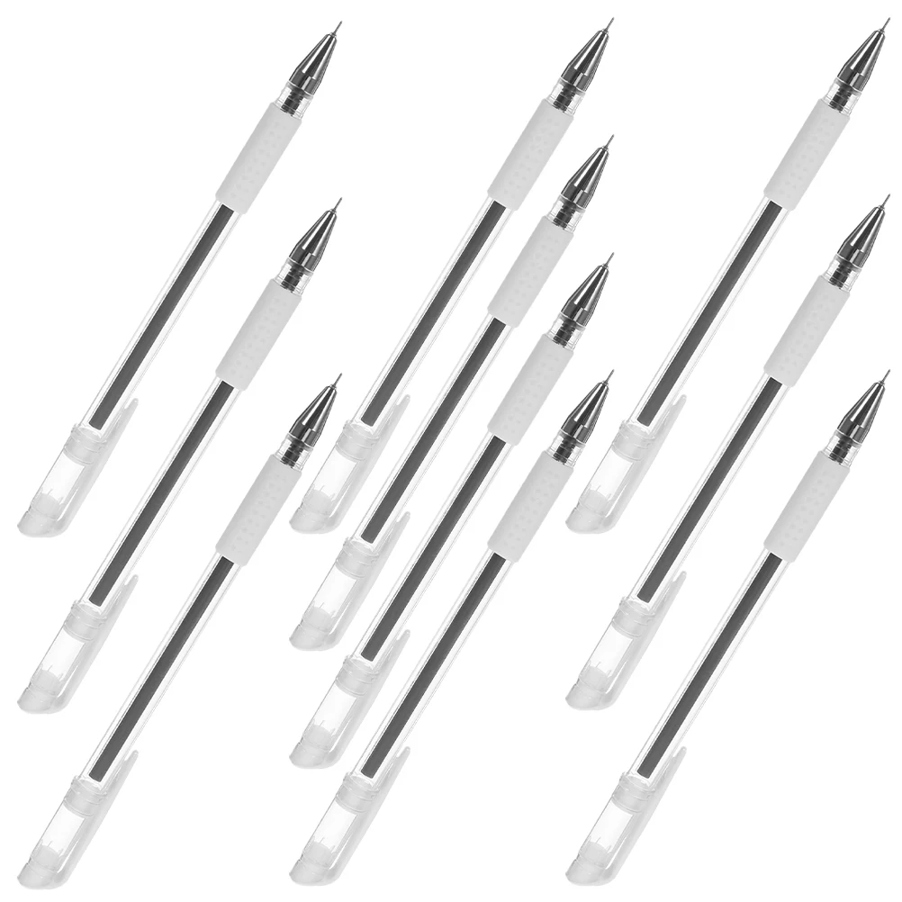 

10pcs Waterproof Beauty Dotting Marker Pen Black Skin Tool for Eyebrow Lip Tattoo Positioning Portable Plastic
