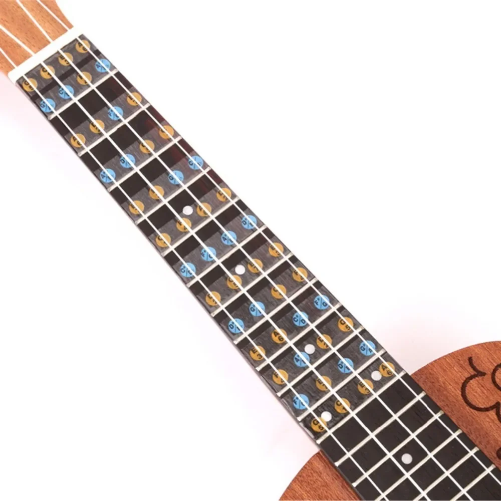 Guitar /Bass/Ukulele Fretboard Note Map Sticker Fingerboard Frets Decals for Beginner Practice Guitar Guide Sticker