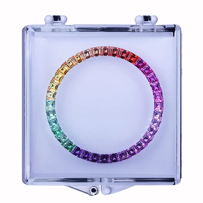 Watch Bezel Loose Sapphire 36 Pieces per Set Green Multicolor Watch Cases For 40mm Watch Bezels & Inserts (No Metal Part)