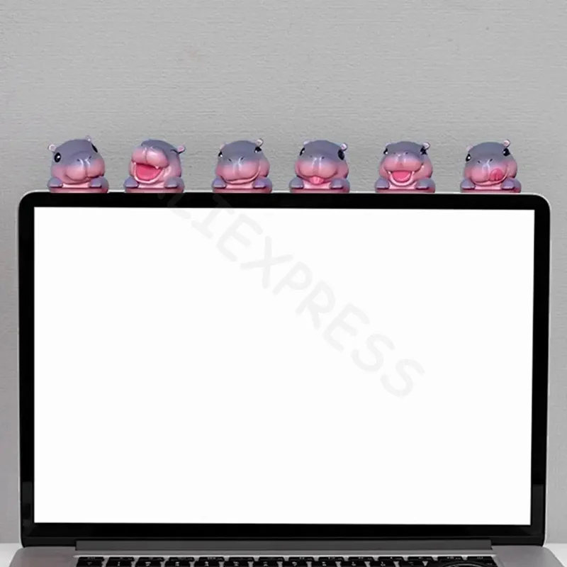 

1/12pcs Adorable Pygmy Hippo Figures Cute Cartoon Surprise Gift Box Creative Ornament Toy Gift For Kids Christmas Blind Gift Box