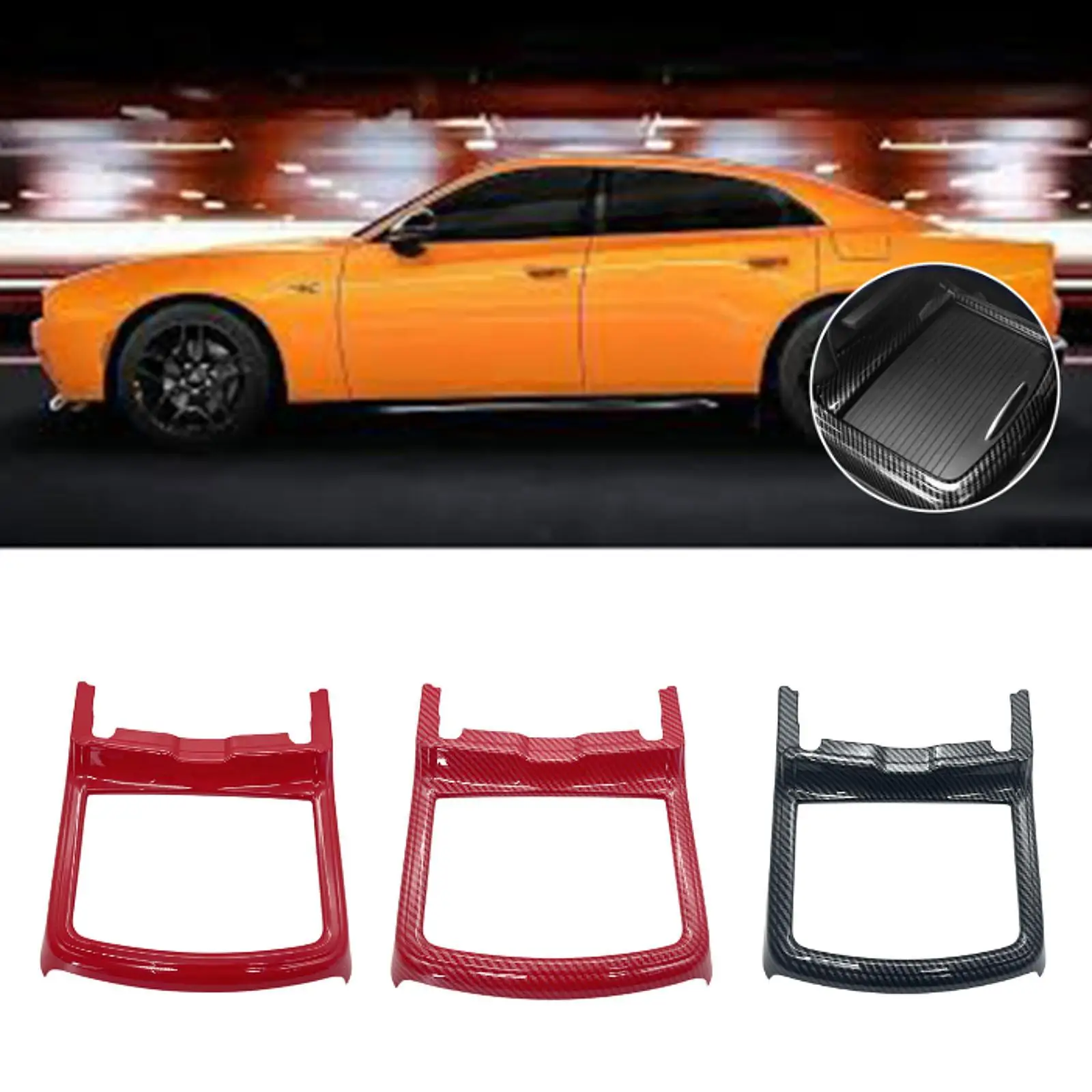 ملحق غطاء إطاري لحامل أكواب الماء، ملحق ديكور سهل التركيب، بديل متوافق مع الصف الأمامي للشاحن #4