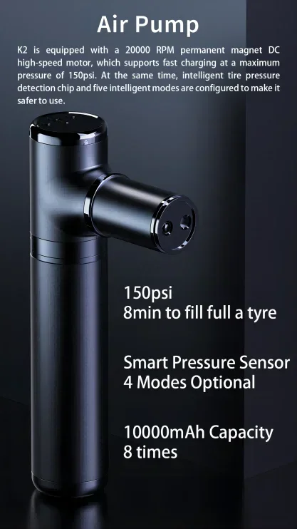 휴대용 자동차 콤보 키트, 자동차 점프 스타터, 공기 압축기, 진공 청소기 손전등 및 보조배터리 포함, 12V, 10000mah