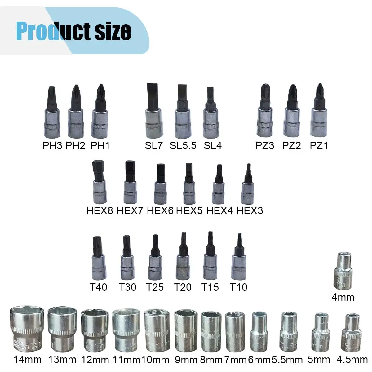 46Pcs Bicycle Bearing Puller Tool Kit Bike Hub Bottom Bracket Removal Socket Wrench Set Cycling Repair Tools OEM