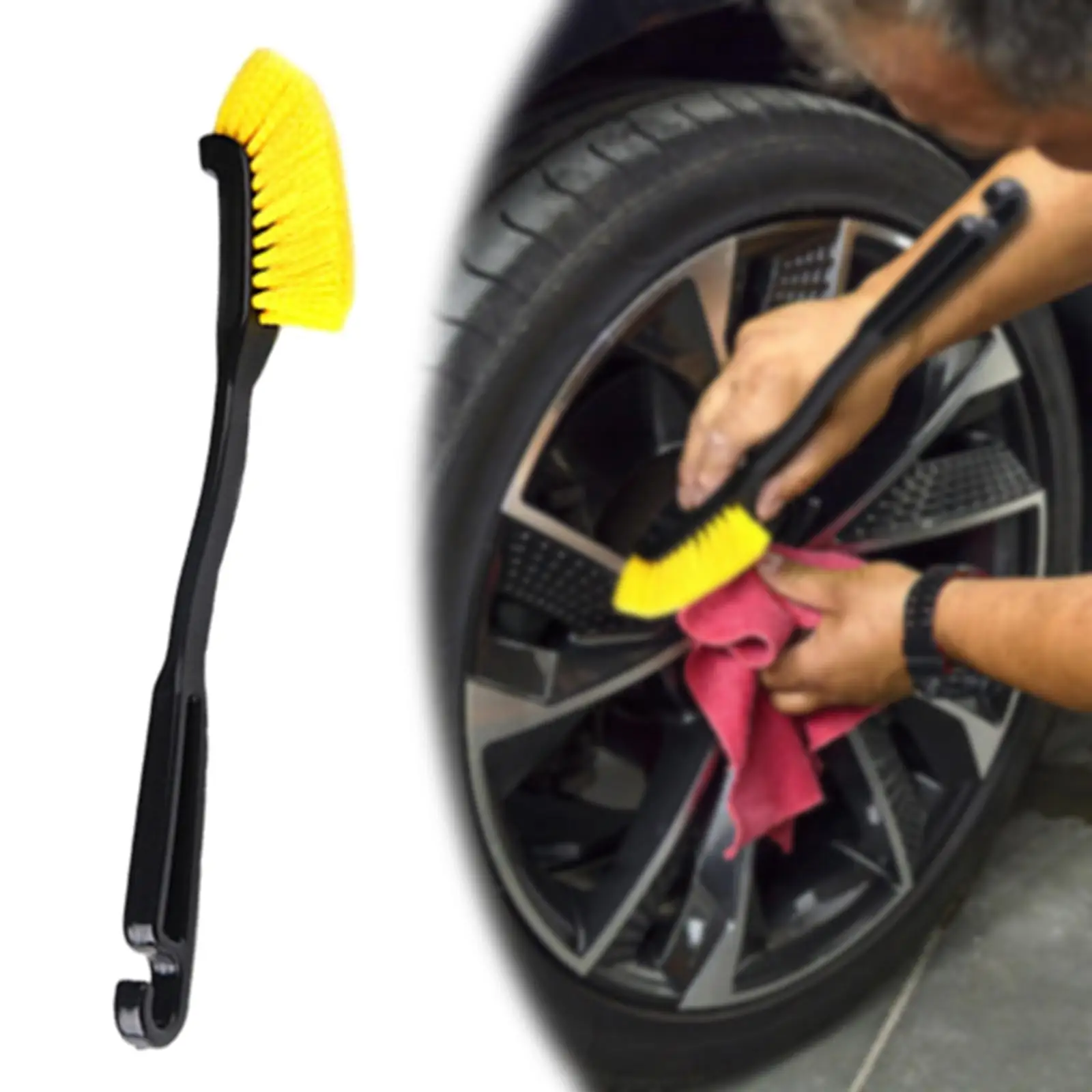 

Wheel Brushes Scratch Free Stiff Tire Brush for Motorcycles Trucks Cars