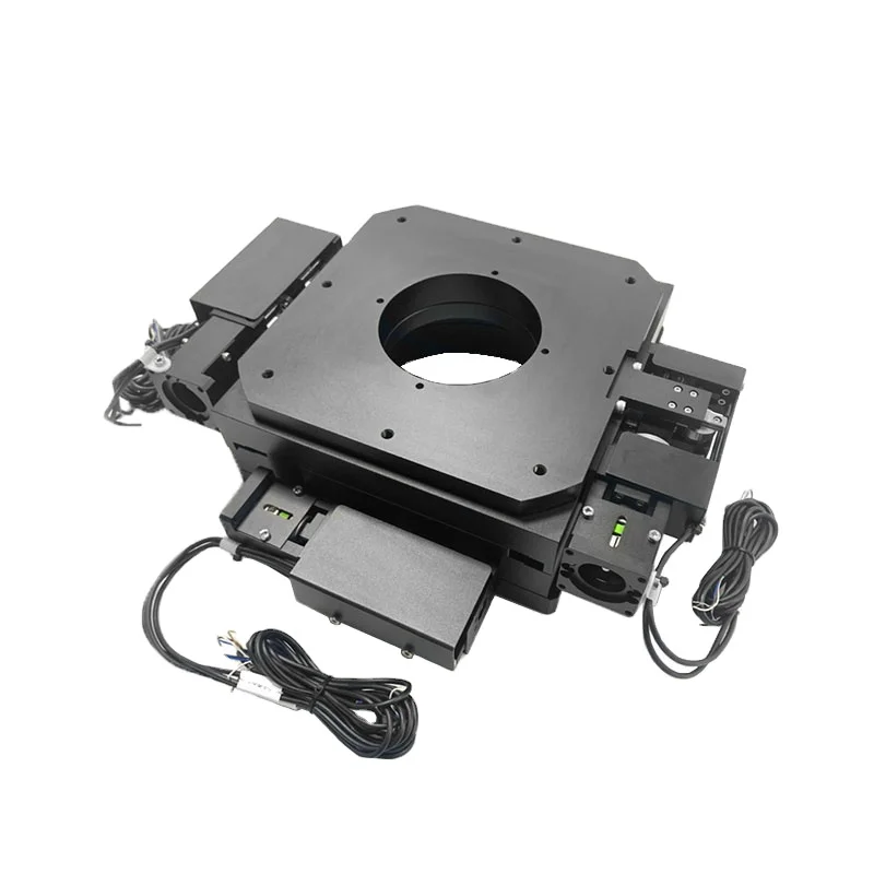 

C&K JMU Seriec UVW Platform XYR Axis 100-200mm Size Motorized Translation Alignment Motorized Stage