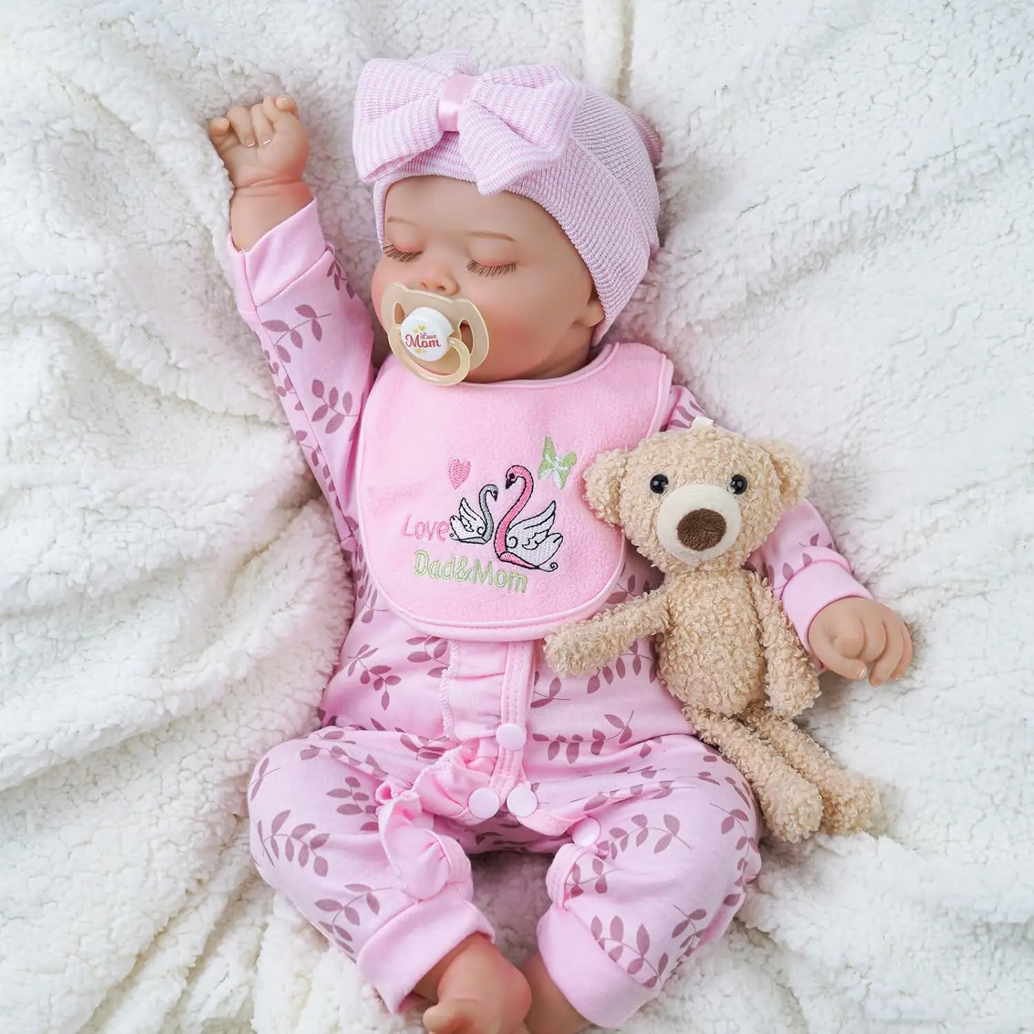 Realistyczne lalki Reborn Baby Dolls 20 cali Real Baby Feeling Realistyczne lalki dla noworodków z pudełkiem dla dzieci w wieku 3+ prezent i kolekcja