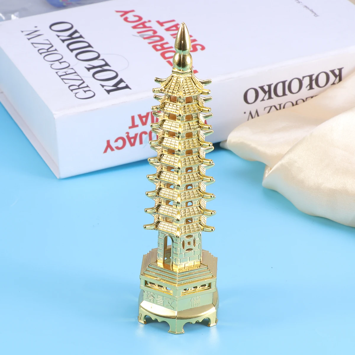 

Gold Metal Layer Alloy Wenchang Statue Building Craft Home Decoration Gift Table Decor For Lovers Relatives