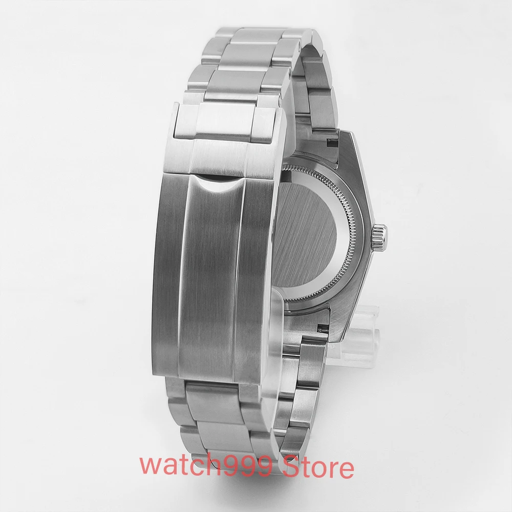 Corgeut 10ATM impermeable NH35 movimiento automático 36mm 39mm reloj para hombre hebilla deslizante correa de acero cristal de zafiro