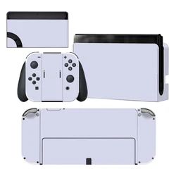 Pure Purple Pink Color Skin Cover Sticker Decal for Nintendo Switch NS OLED Console Joy-con Controller Dock Vinyl