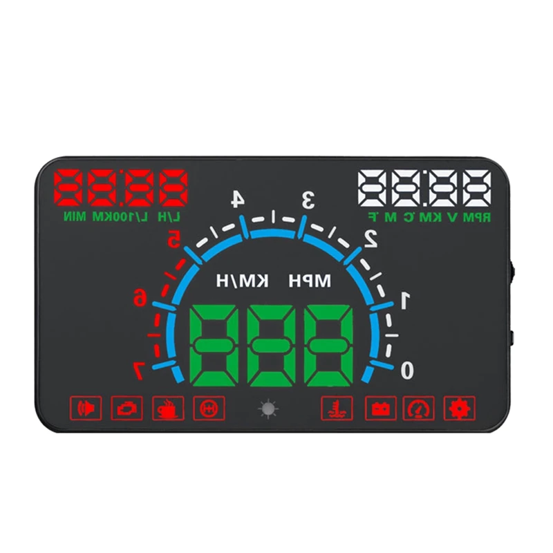 

Автомобильный проектор лобового стекла E350, цифровой спидометр OBD2, отображение показателей приборов, превышения скорости, воды, температуры, оборотов в минуту, напряжения