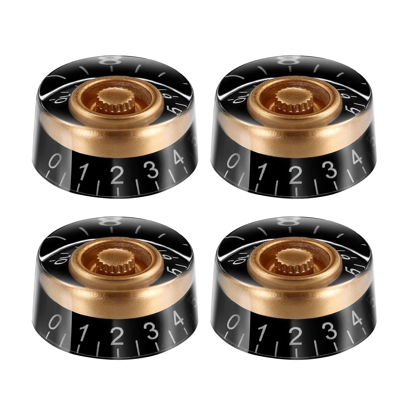 

4Pcs Electric Guitar Control Knobs Acrylic Durable Scratch Resistant Replacement Set Comfortable Touch for Style Guitar