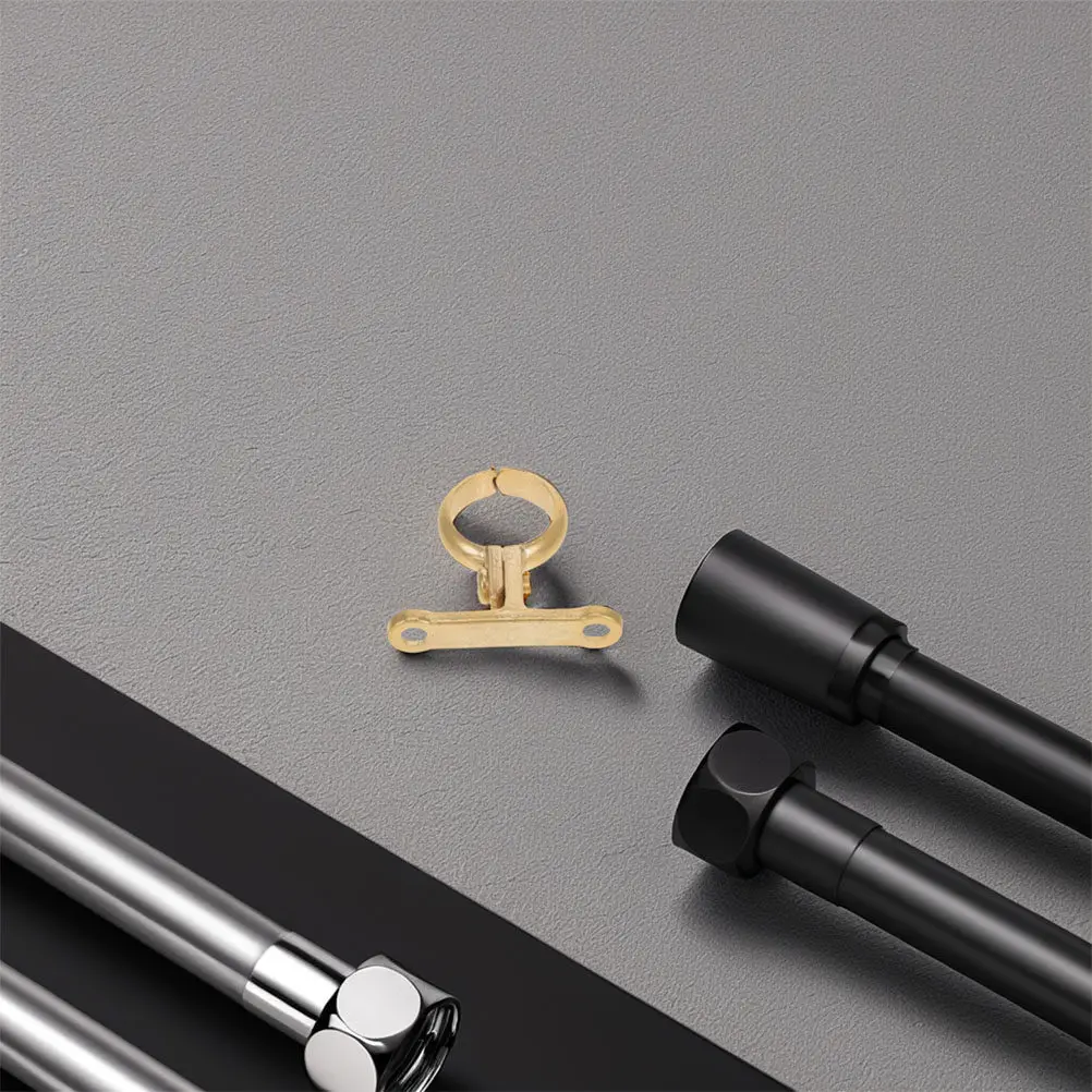 2Pcs Brass Pipe Support Bracket Heavy Duty Water Hose Clamp Wall Mounted Pipe Mounting Clamp for Residential Commercial Use