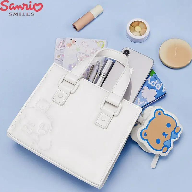 Sanrio New Handbag Kawaii Cinnamoroll My Melody Kuromi Girls' Bag College Style Messenger Bag Give Friends Birthday Gifts