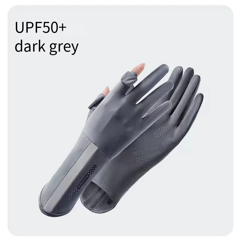 Женские летние перчатки с защитой от ультрафиолета — дышащий сенсорный экран из бамбукового волокна и нескользящий для вождения/велосипеда