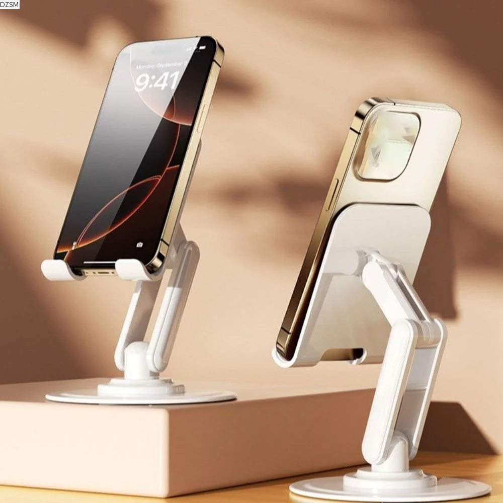 

360 Degree Adjustable Folding Desk Phone Stand Rotating Foldable Mobile Phone Holder Portable Holder Mount Tablet Holder