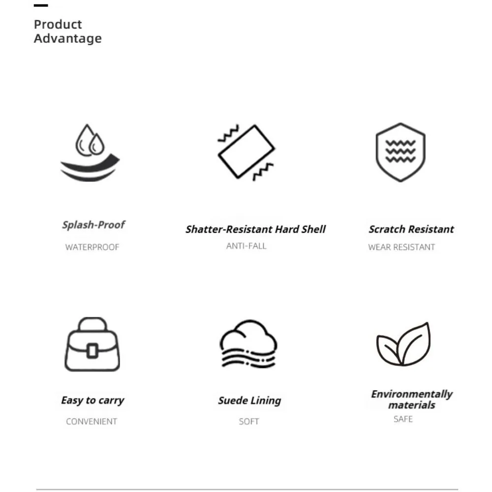 Portable Storage Bag with Mesh Bag Waterproof Protective Case Anti-drop Anti-scratch Host Organizer for Mac Mini M4/M4 Pro 2024