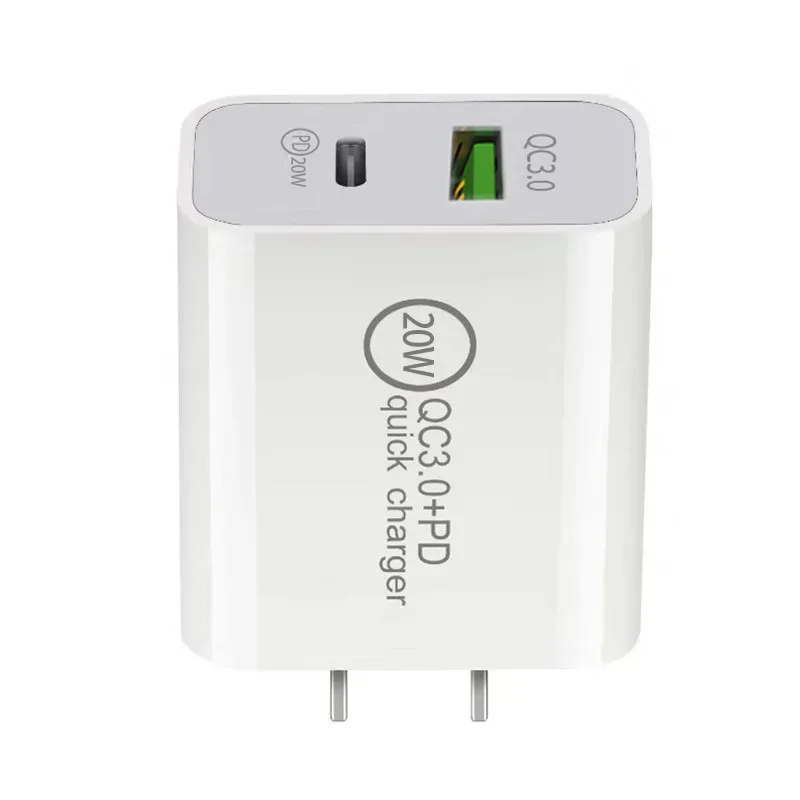 18W PD QC 3.0 Dual USB Charger Quick Charge EU US EU AU Plug for IPhone X 8 Plus Note 9 10 Power Delivery Mobile Phone Adapter