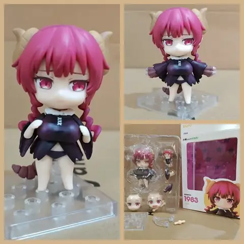 10cm Miss Kobayashi's Dragon Maid Kobayashis #1983 Iruru Tohru/Ilulu Action figure toys doll Christmas gift with box