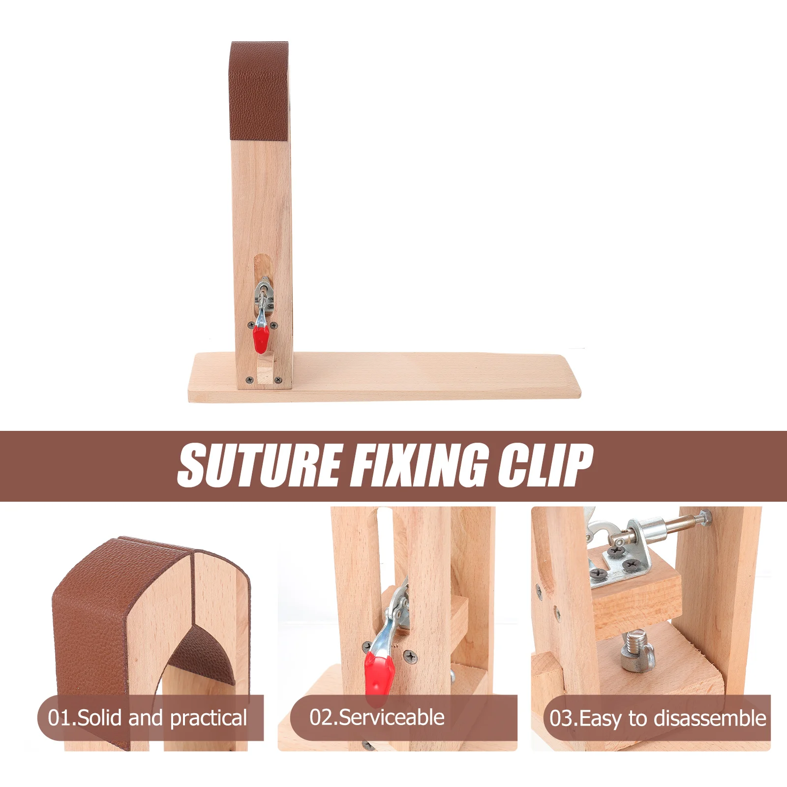 

1Set Desktop Stitching Wood Clamp Sturdy Tabletop Sewing for Handcraft Projects DIY Tool