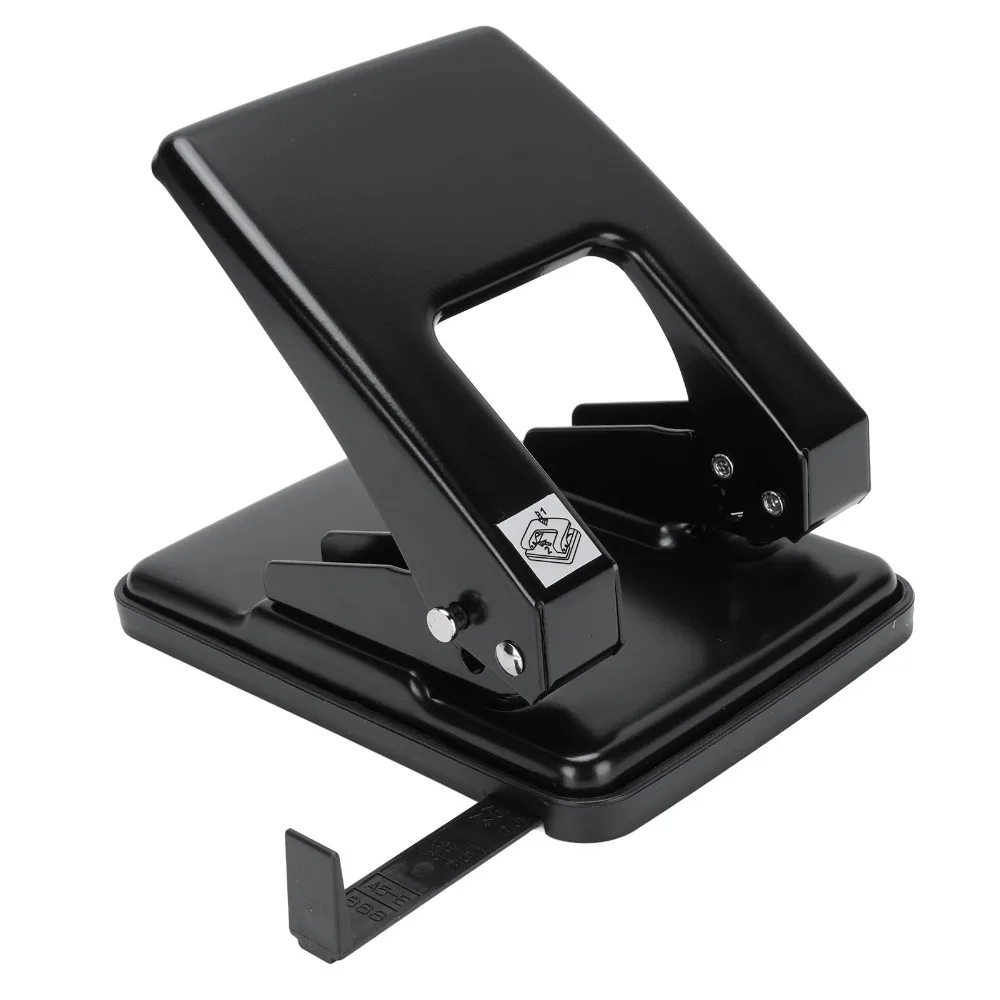 Durable Metal 2 Hole Punch 40 Sheet Capacity Stable Paper Punch 6mm Diameter Iron Material Hole Puncher Daily Use