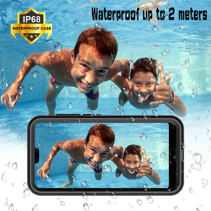 For Huawei P30 Pro Waterproof Case IP68 360 Full Protective Hard Bumper Shell Funda Huawei P30 Pro Water Proof Cover Shockproof